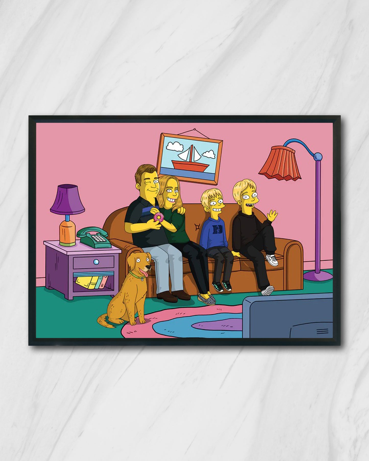 'The Simpsons' Custom Portrait